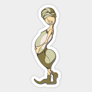 Funny girl Sticker